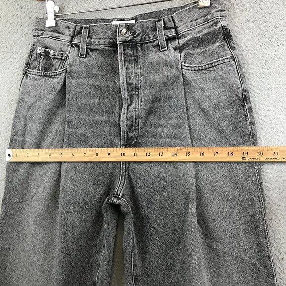 AGOLDE Denim High-Rise Button Fly Straight Leg jean size 29 - Picture 5 of 11